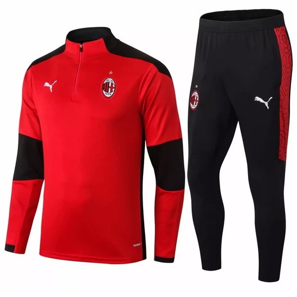 Chandal AC Milan 2020-2021 Rojo Negro Blanco